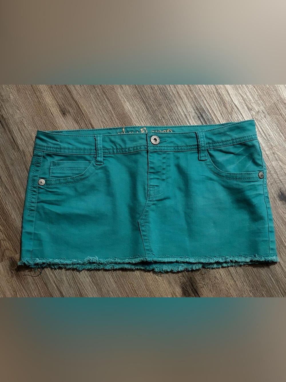 Wallflower- Teal Mini Skirt - Size 13